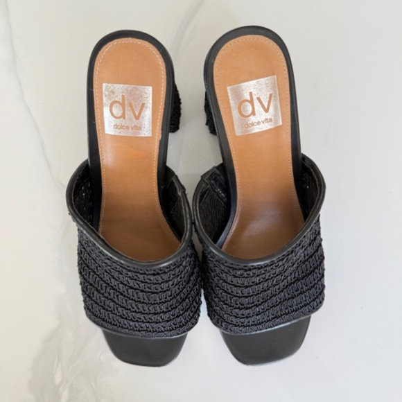 Dv Dolce Vita Hemma Woven Mule Sandal in Black - Picture 1 of 6